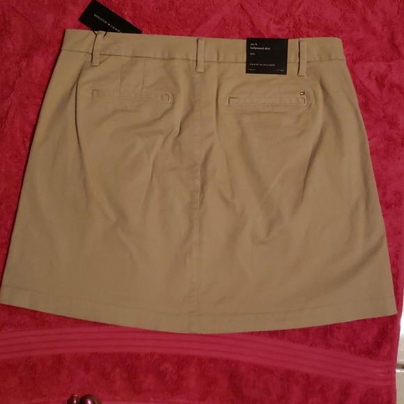 Tommy Hilfiger women tan mini skirts - Picture 3 of 5